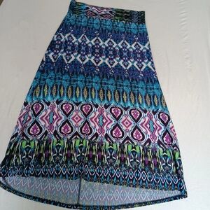 Soho Apparel Multicolor Patterned Skirt